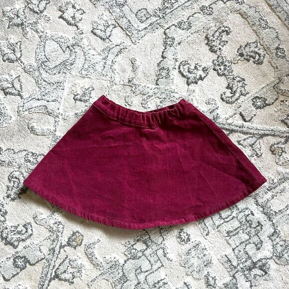 H&M Toddler Corduroy Button Up Skirt With Ajustable Waist Straps - Picture 2 of 4